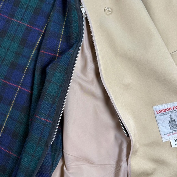 Vintage London Fog Trench Coat Women Size 8 Academia Chic Double Breasted Lined - Picture 10 of 15